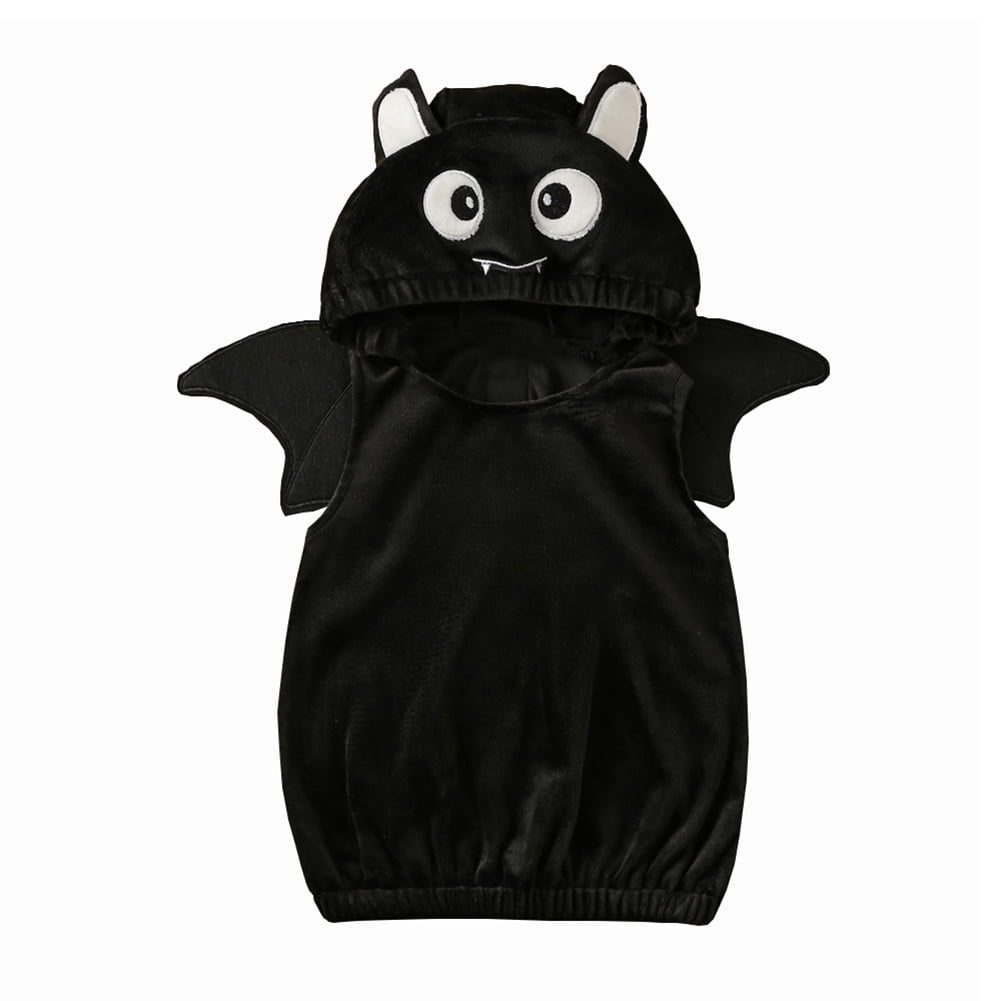 Popvcly Baby Boy Girl Bat Halloween Costumes Sleeveless Bat Romper