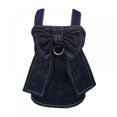 thumbnail image 1 of Popvcly Dog Shirts for Small Dogs Girl, Puppy Denim Skirt Pet Dog Clothes Cute Bow-Knot Dog Dress, Comfort and Cool Dog Costumes with Leash Ring, XL, 1 of 9