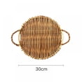 thumbnail image 1 of Popvcly Japanese Rattan Fruit Tray With Handle Storage Tray, 1 of 6