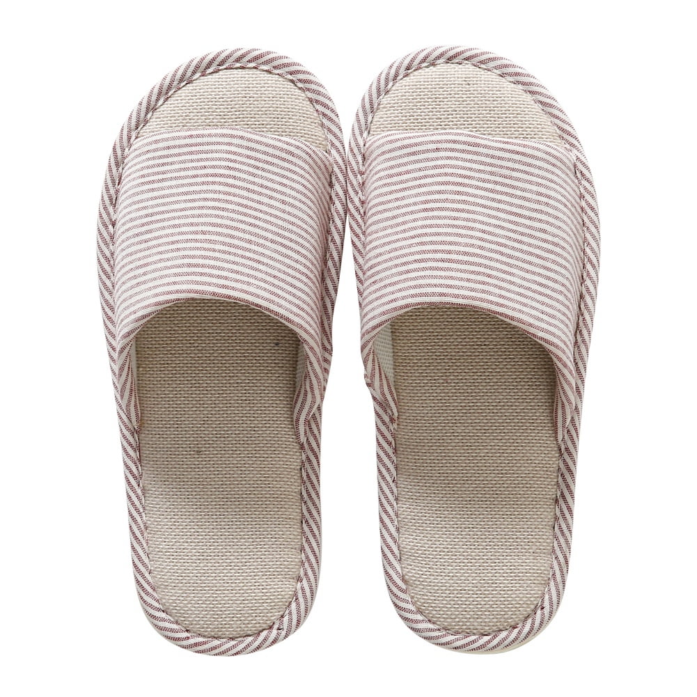 Popvcly Washable Cotton Double Padded Slippers Comfortable and Resistant House Slippers Non slip Shoes for Home C XL