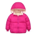 thumbnail image 1 of Popvcly Winter Coats for Toddlers Baby Boys Girls with Removable Fleece Hooded Down Jacket Warm Fleece Coat Outerwear 18M-6T, 1 of 5