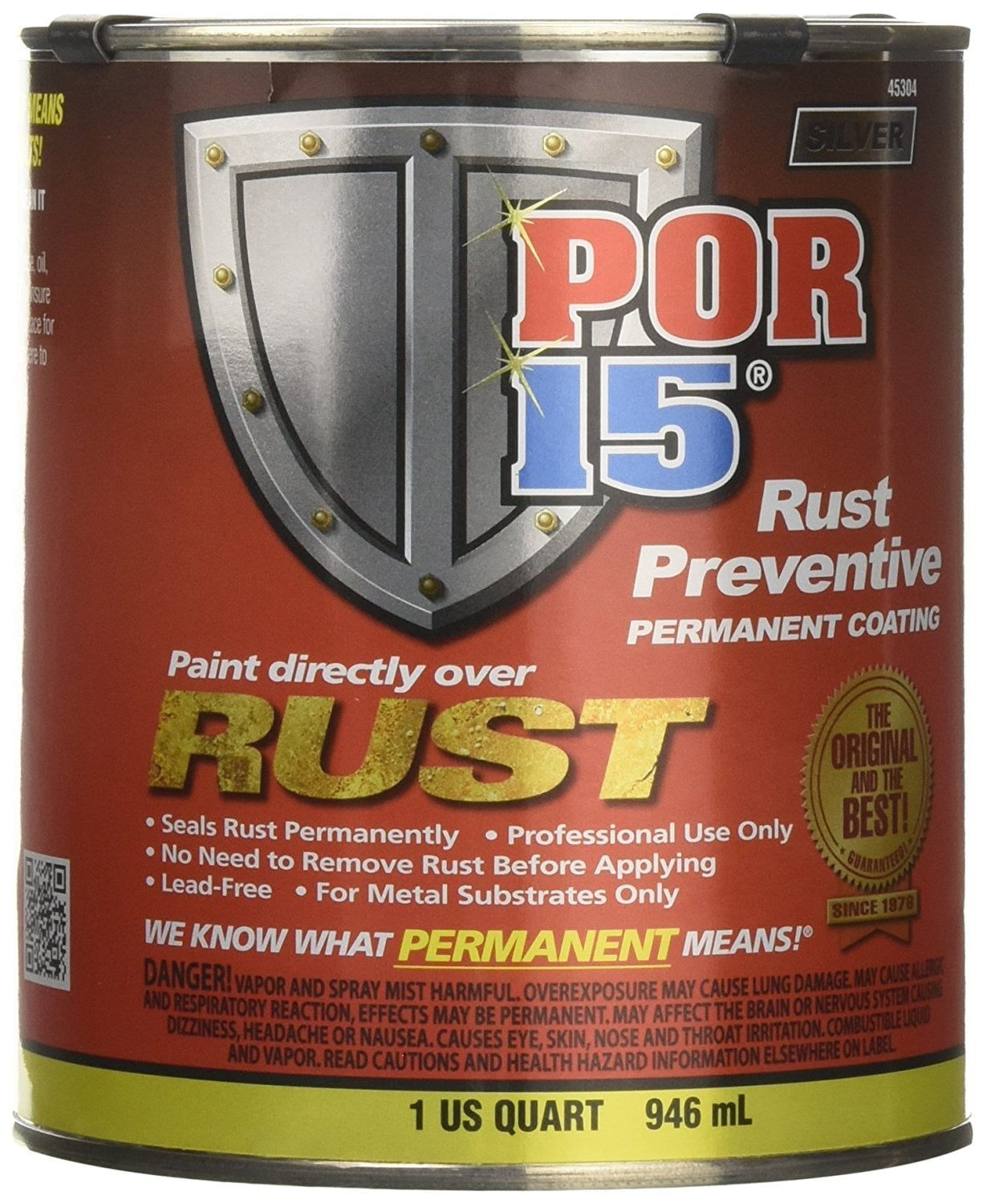 POR 15 SILVER Rust Preventive Coating