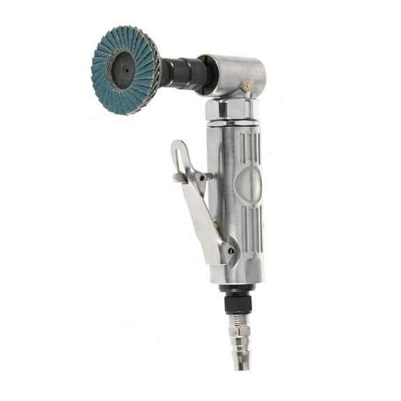 Poratble Mini 1/4 Air Angle Die Grinder 90 Degree Pneumatic Grinding Polisher Mill Engraving Machine With Sanding Discs Tool Kit ,Efficient and Reliable