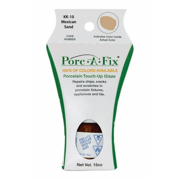 Porc-A-Fix Touch-Up Repair Glaze Kit to Match Kohler, Mexican Sand (KK-10)