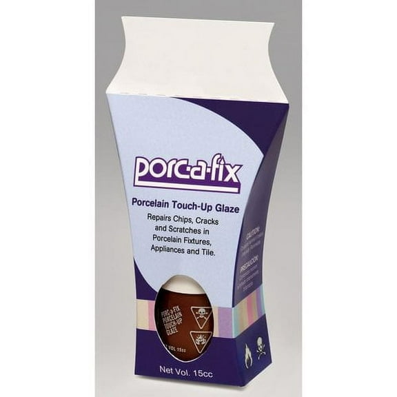 Porc-A-Fix Porcelain Touch-Up Repair Glaze Kit for Kohler - White (KK-1)