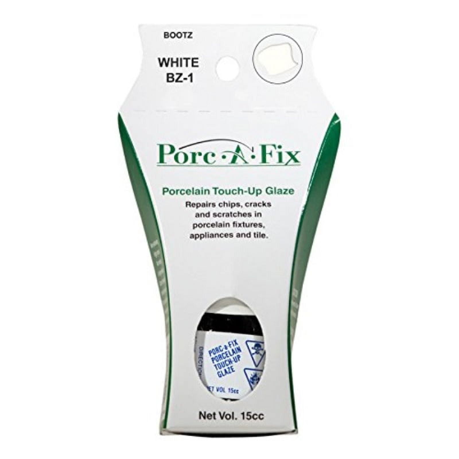 Porc-A-Fix Porcelain Touch-Up Repair Glaze for Bootz - White