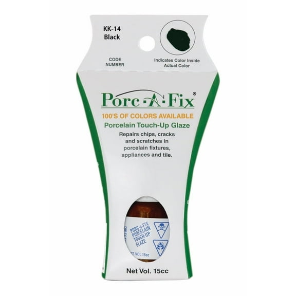 Porc-a-Fix Touch Up Repair Glaze - Kohler - Black - KK-14