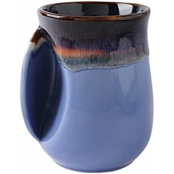 Porcelain 18oz Novelty Left-handed Handwarmer Mug, Coffee Mug, Tea Mug for family friends and couple - Haze