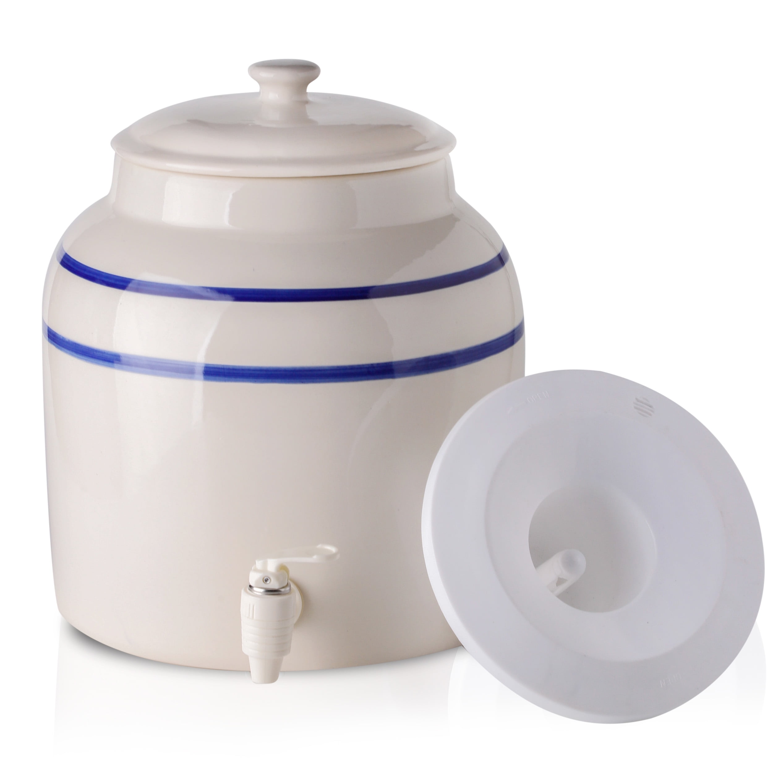 Porcelain Ceramic Crock Water Dispenser, Porcelain Water Iced Beverage