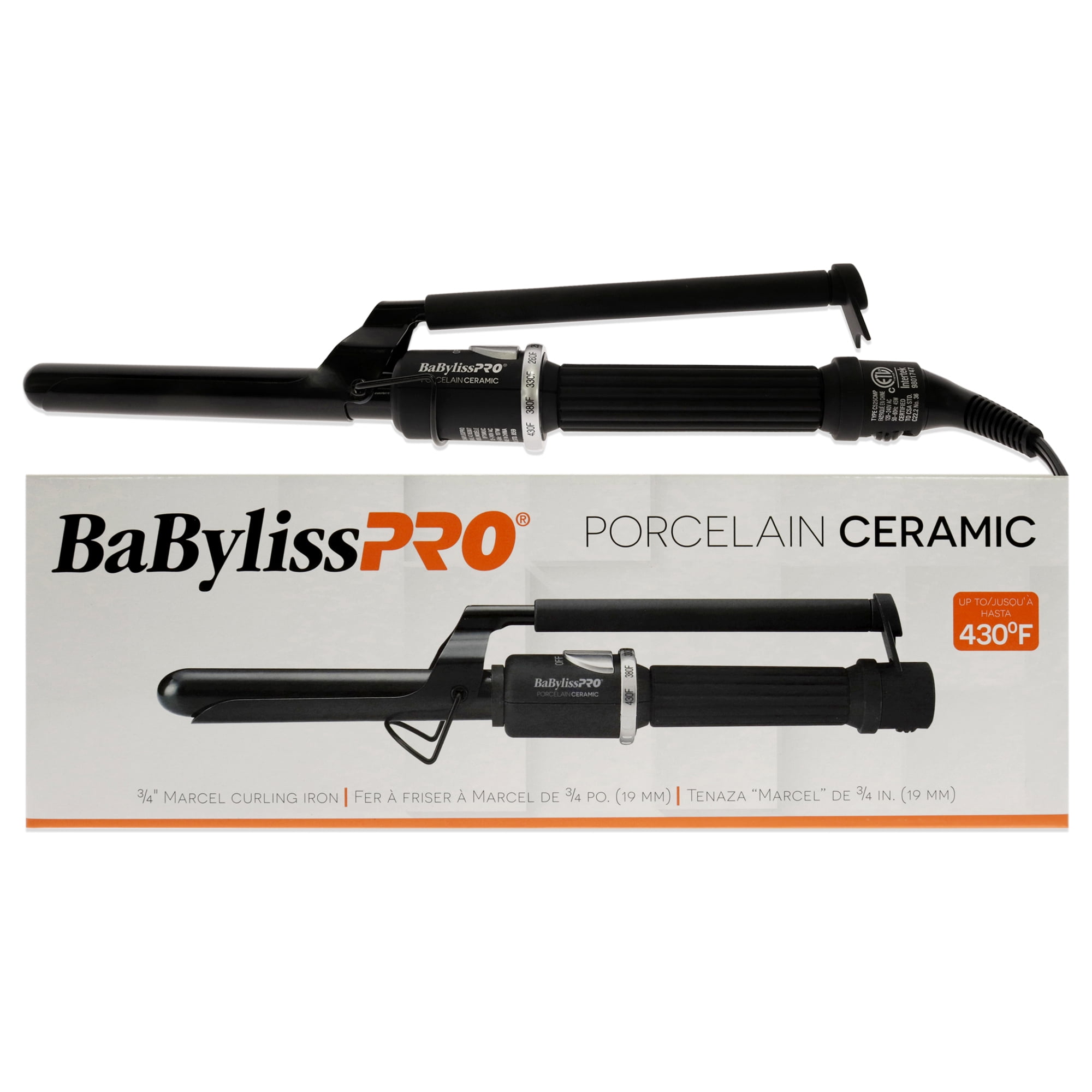 BaBylissPRO Porcelain Ceramic .75 Marcel Curling Iron Walmart