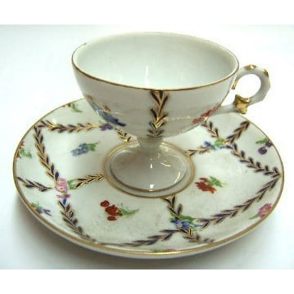 Porcelain Coffee Cup w/ Plate