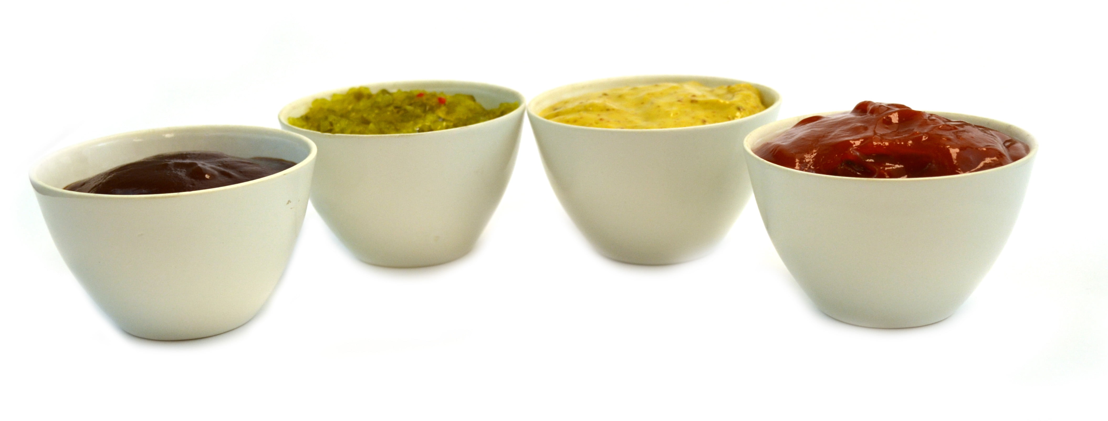 Glass Gold /Yellow Tint Dipping Sauce Cup Set of 5