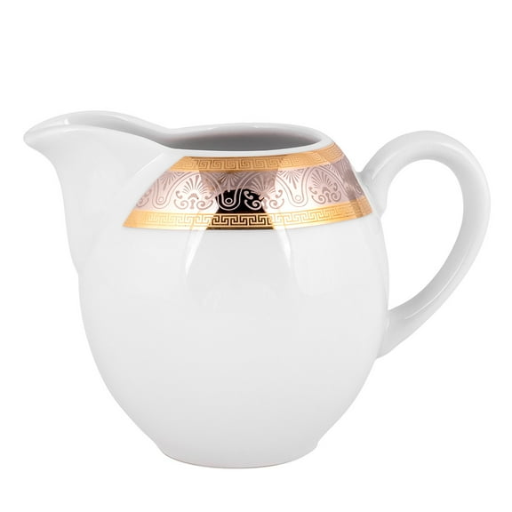 Porcelain Cream Jug 11.83 fl oz (350 ml) Royal Dinner Porcelain Milk Jug Pouring Creamer Pitcher with Handle