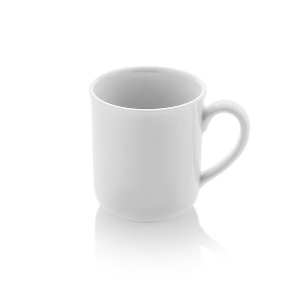 Porcelain Delta-Coupe dia.3.25" h:3.5" 10 oz. Round White Porcelain Mug (Set of 4)