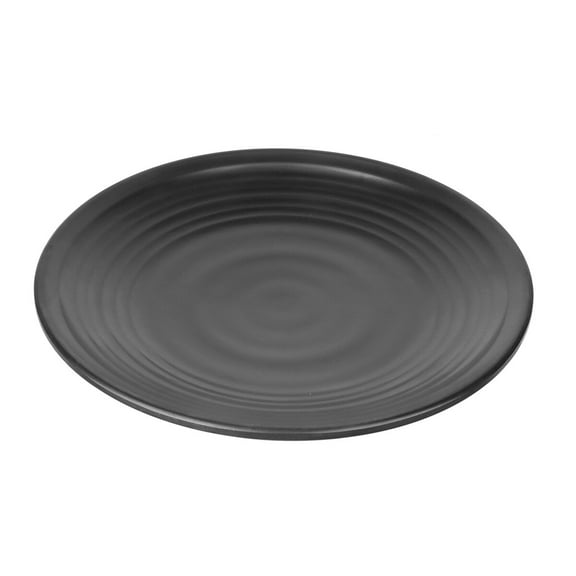 NIAIZEK Black Plates for Eating and Odorless Suitable for Family and Restaurant Use 10.5 Inches