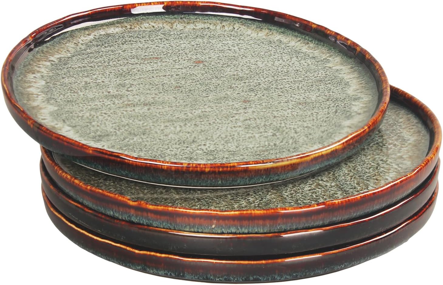 Porcelain Dinner Plates Set of 4 Appetizer Plate for Steak, Bread, Risotto, Pasta, Salad