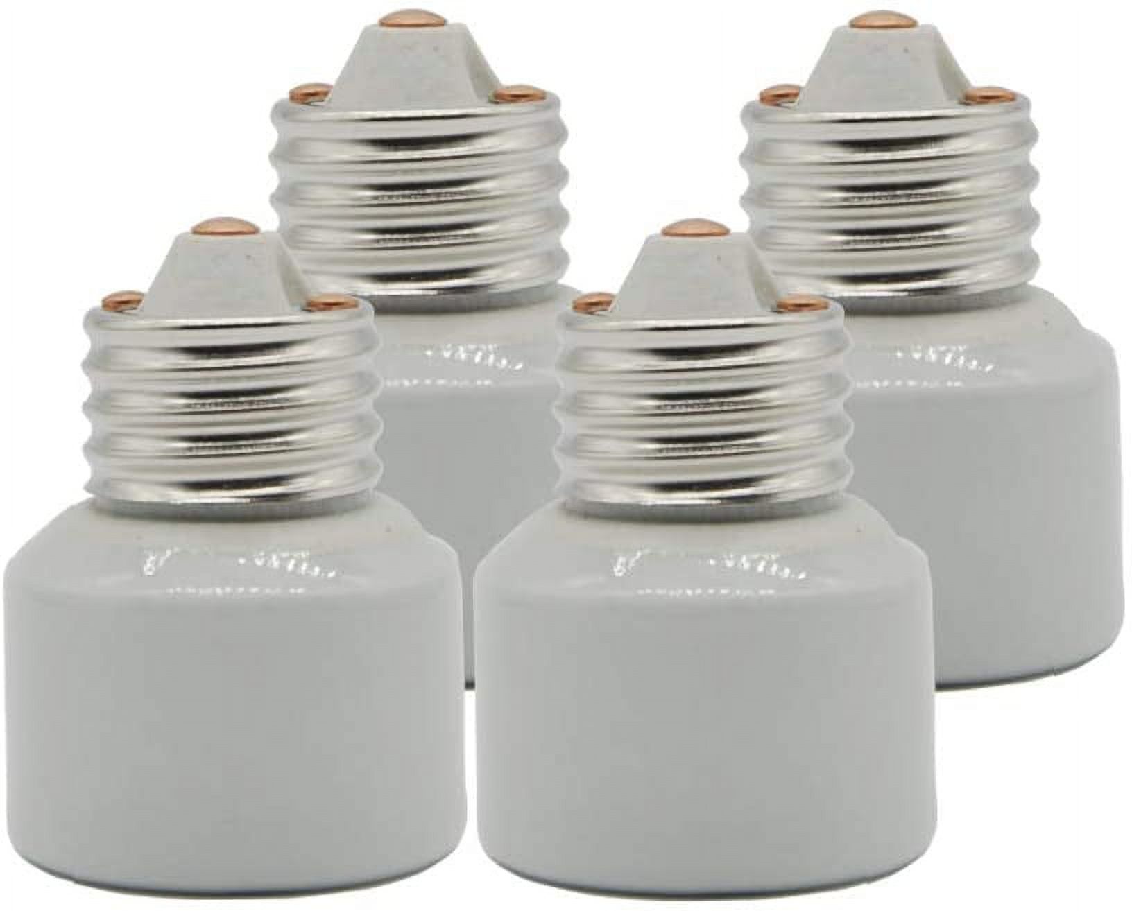 Porcelain E26 Socket Extender, E26 to E27 LED CFL Incandescent Lamp