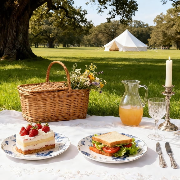 Porcelain Floral Plates 10 Inch Ceramic Salad Plates Kitchen Plates Set of 4 Blue and White Dinner Plates, Pasta Plate for Appetizer, Dessert,Party,Housewarming,Gift