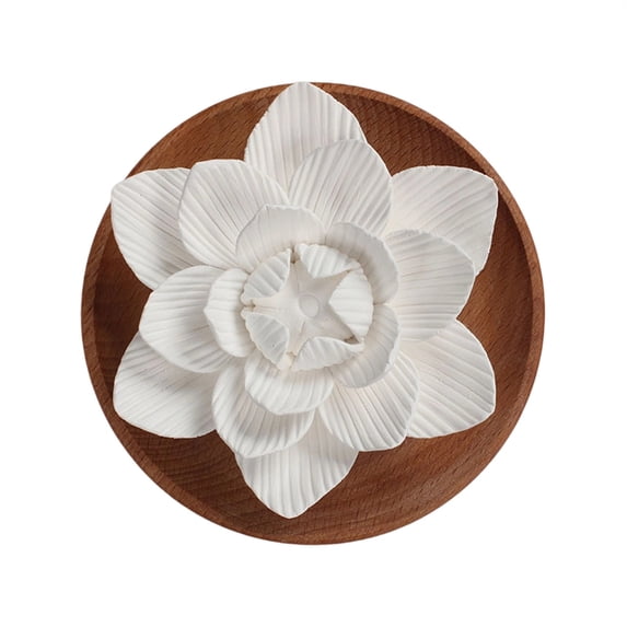 Porcelain Flower Aromatherapy Diffuser - Elegant Rose Design for Home & Spa Use