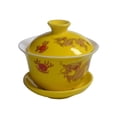 thumbnail image 1 of Porcelain Gaiwan 5oz Teacup Gongfu Tea Cup Tureen Chinese Sancai Cover Bowl Lid Saucer Set, 1 of 8