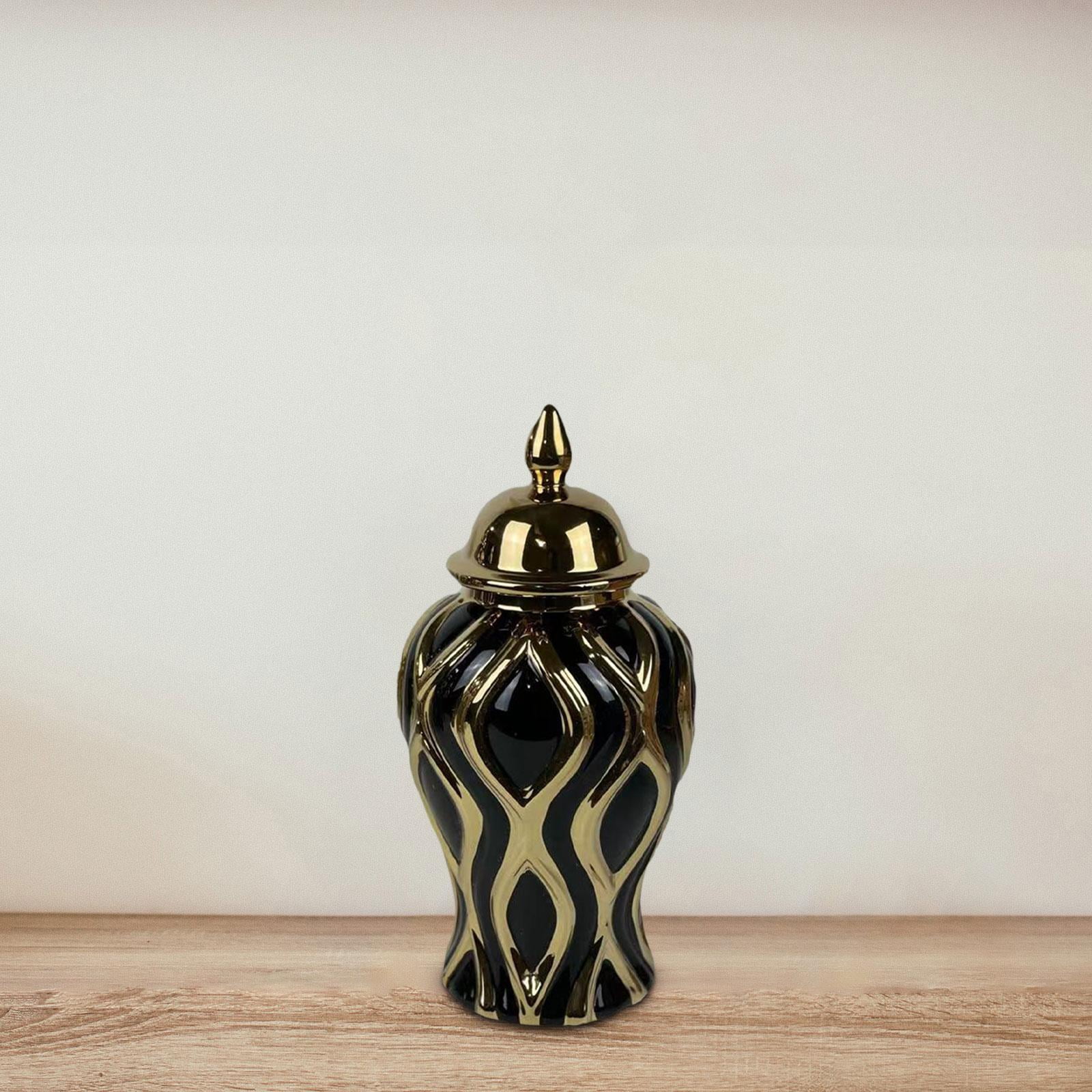 Porcelain Ginger Jar Temple Jar Multipurpose Ceramic Ginger Jar Vase