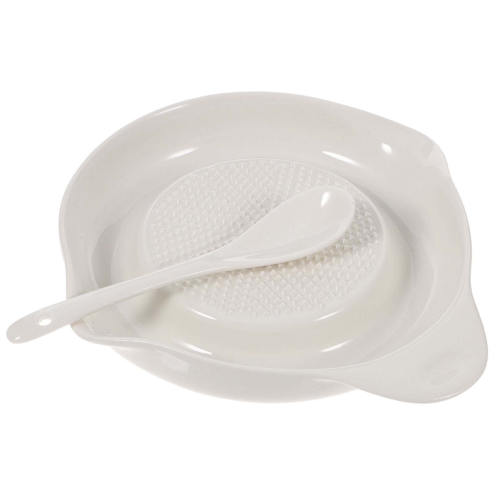 Porcelain Grater Plate Ceramic Baby Food Plate for Fruits Vegetables