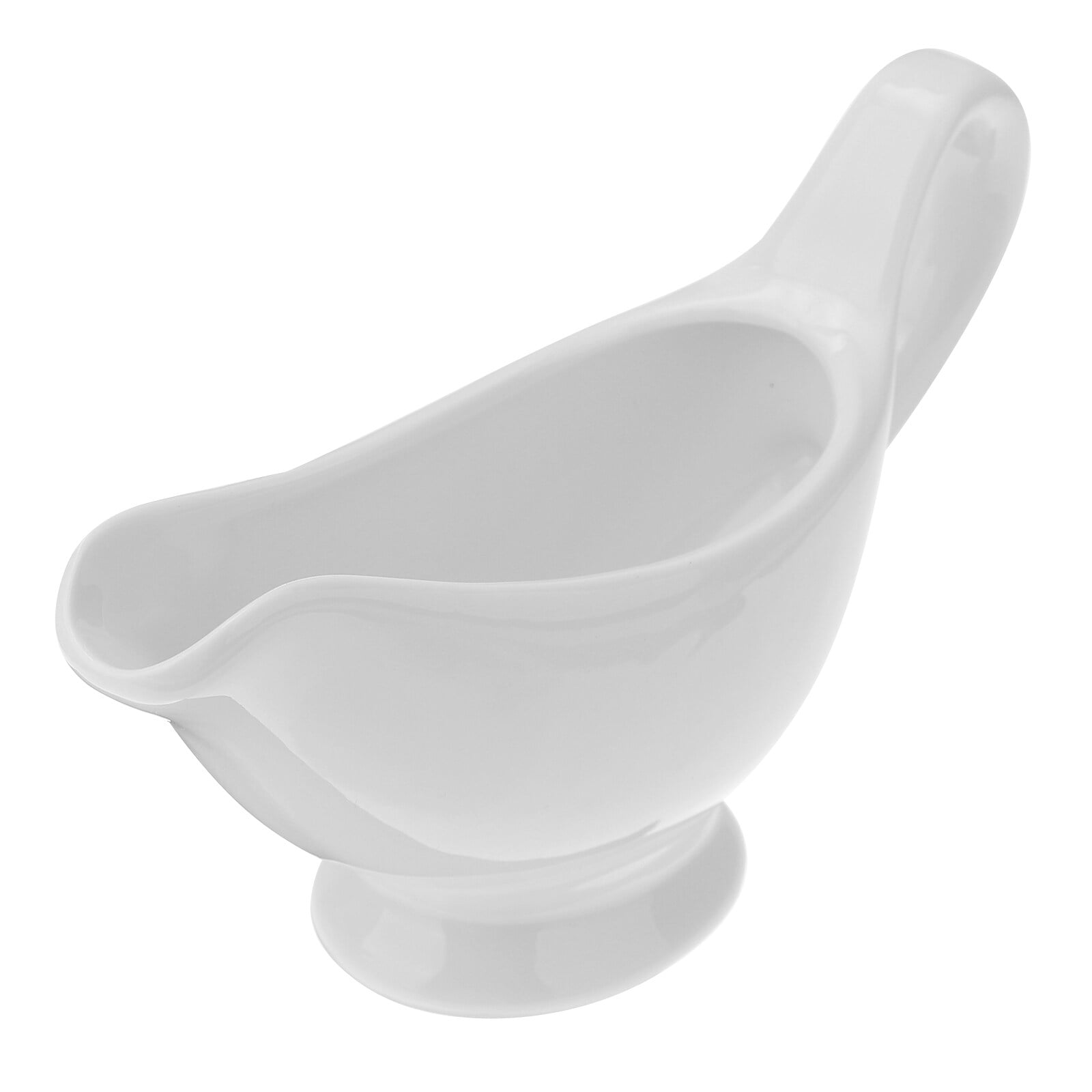 Porcelain Gravy Boat Ceramic Sauce Boat White Cream Sugar Dish Sauce ...