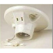Porcelain Grounded Pull Chain Lampholders & Side Outl