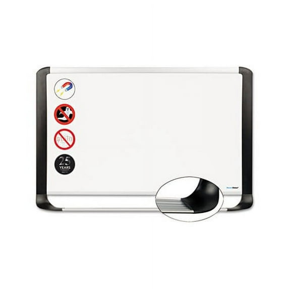 Porcelain Magnetic Dry Erase Board 36 x 48, White/Silver