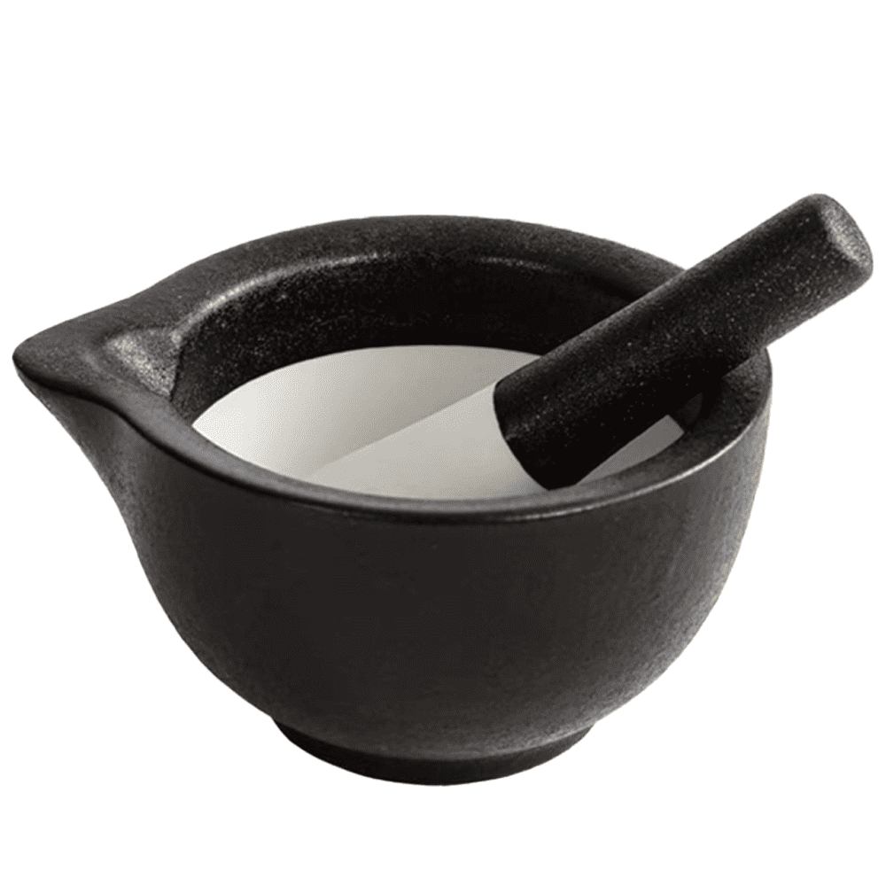 Porcelain Mortar and Pestle, Ceramic Herb Grinder Pill Crusher Set