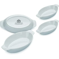 Porcelain Single Serving Au Gratin Dish Set (4 and 6 Piece Sets)
