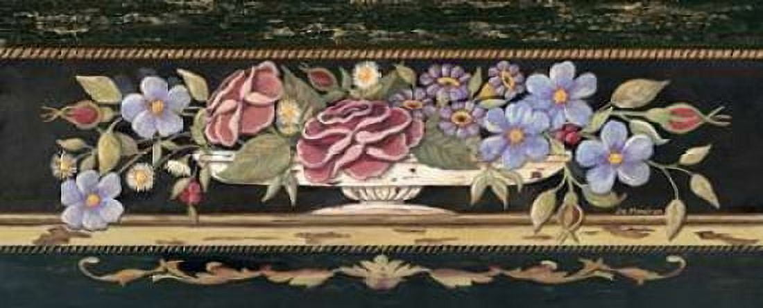 Porcelain Spray I Canvas Art - Jo Moulton (10 x 20)