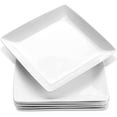 Porcelain Square Dinner Plates, 10.75 Inch Square Serving Plate for ...