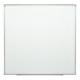 thumbnail image 1 of Porcelain Steel Magnetic Dry Erase Board w/ Aluminum Frame & Map Rail (4' W x 4' H), 1 of 5