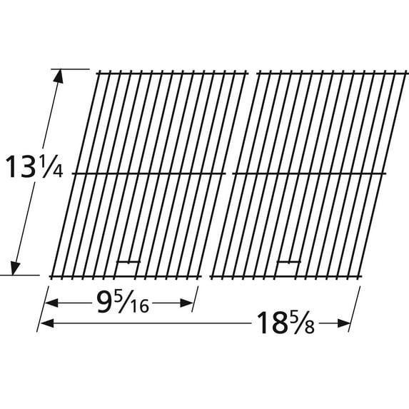 Porcelain Steel Wire Cooking Grid Replacement for Gas Grill Model Nexgrill 720-