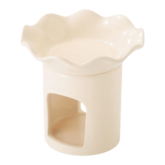 Porcelain Tealight Essential Oil Burners with Elegant Flower Design Ceramics Aromatherapies Diffuser Stove Gift