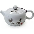 thumbnail image 1 of Porcelain Teapot, 6oz Tea Pot White Chinese Gongfu Tea Set, 1 of 13