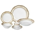 thumbnail image 1 of Porcelain Wavy Edge Dinnerware Set- 24 Piece Service for 4 by Lorren Home Trends: Isabella Design, 1 of 1