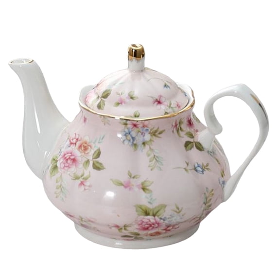 Porcelain teapot with tea strainer and lid teaware with filter for tea coffee milk women office home gift