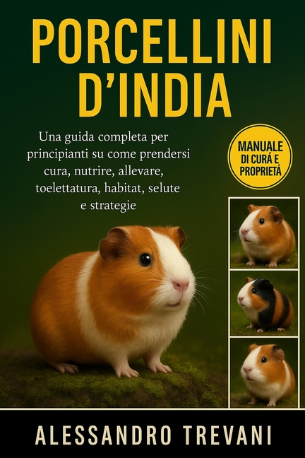 Porcellini d'India: Una guida completa per principianti su come prendersi cura, nutrire, allevare, toelettatura, habitat, (Paperback)