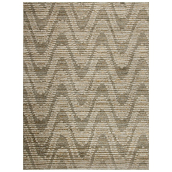 SAFAVIEH Porcello Candida Geometric Area Rug, Grey/Dark Grey, 8'2" x 11'