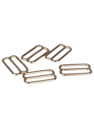 Porcelynne Gold Metal Alloy Replacement Bra Strap Slide Hook - 3/4 inch (19mm) Opening - 20 (20 Pieces)