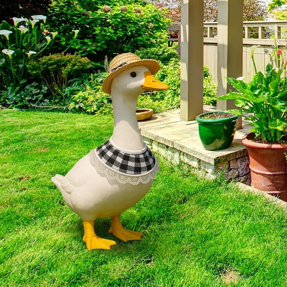 Porch Costume with Apron and Hat, Outdoor Garden Decoration for Halloween and Thanksgiving, Polyester Outfit for Yard Display, Social Media Photo Prop