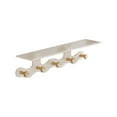 thumbnail image 1 of Coat Rack Wall Mount with Shelf for Jackets Hats Bags Wood Floating Shelf with Storage Function Home Entrance Organizer,White, 1 of 8