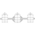 thumbnail image 1 of Porch & Den  Beaumont Opal Etched Glass 3-light Bathroom Vanity Light Chrome,White Chrome Polished, 1 of 5