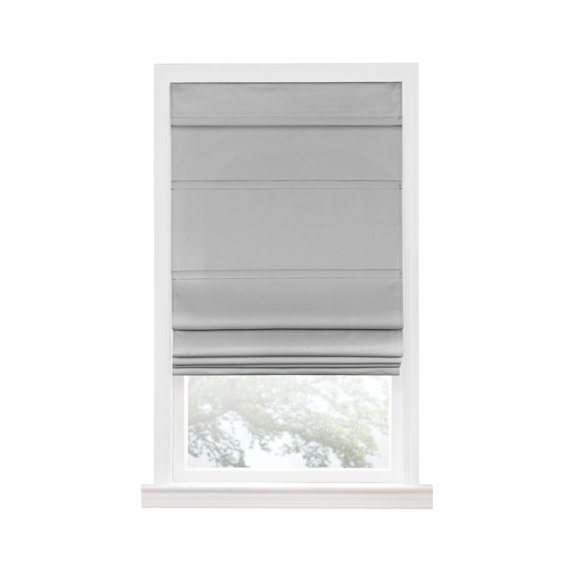 Porch & Den Blanton Grey Cordless Blackout Roman Window Shade 30 - 39 Inches 36x64