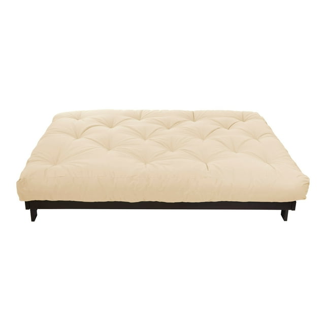 Porch & Den Hansen Queensize 5inch Tufted Futon Mattress Ivory