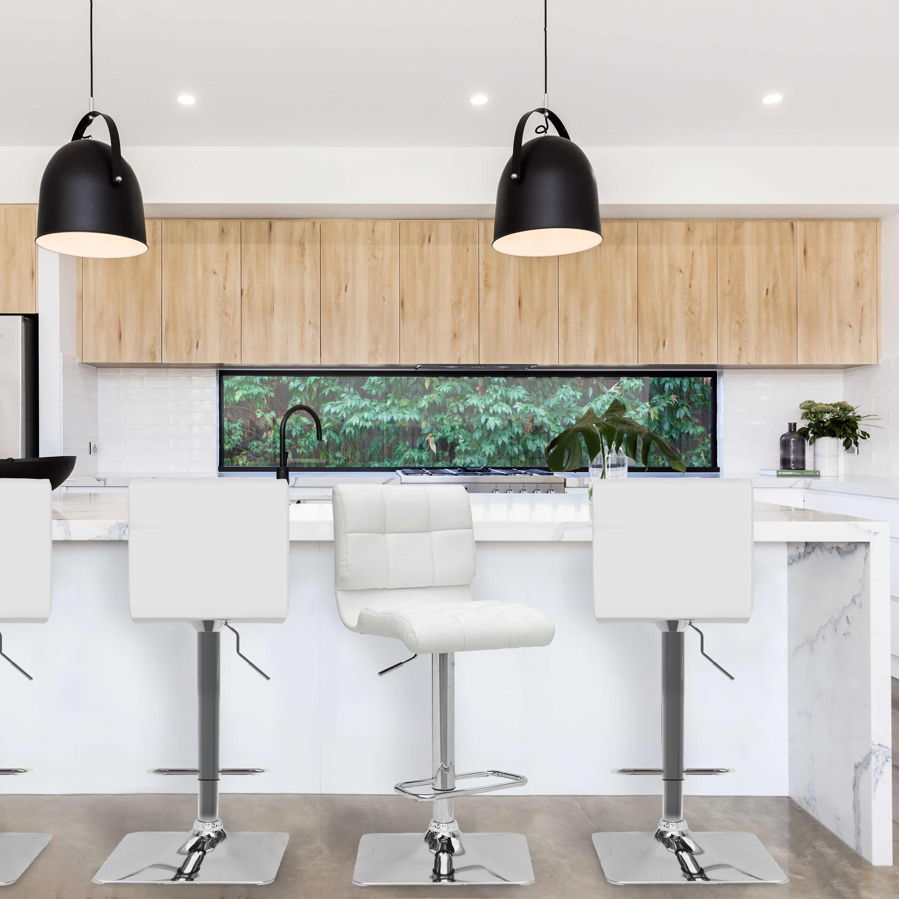 Porch & Den Hudson Adjustable Bar Stools with Swivel Seat (Set of 2