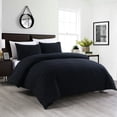 thumbnail image 1 of Porch & Den  Killarney Washed Cotton Duvet Cover and Sham Set Black King 3 Piece, 1 of 5