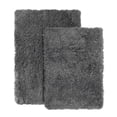 thumbnail image 1 of Porch & Den  Lorena Shaggy/ Non-slip Rubber Backed Bath Rug Set Gray 2 Piece Set 2-Piece, 1 of 5